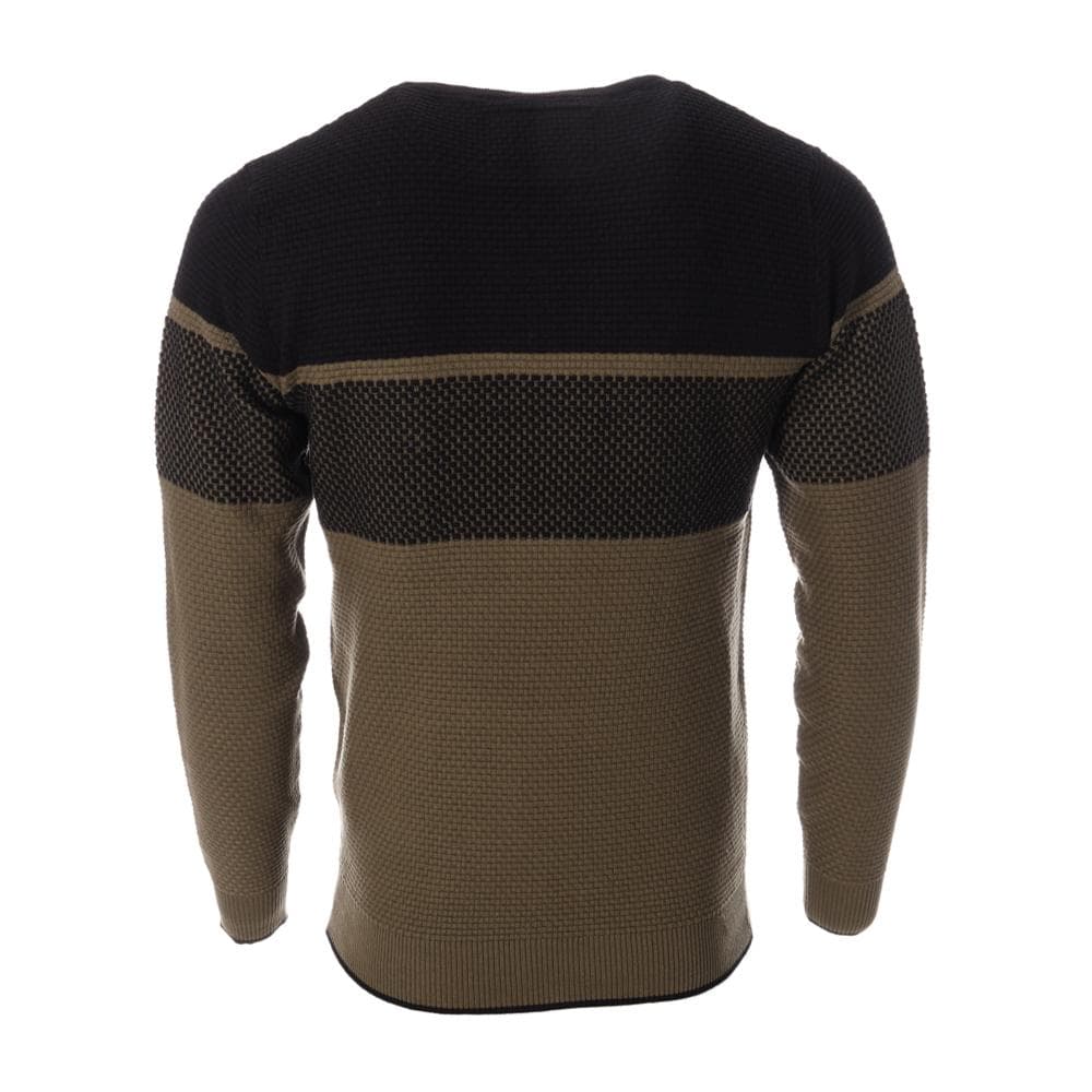 Pull Kaki/Noir Homme RMS26 60963 2