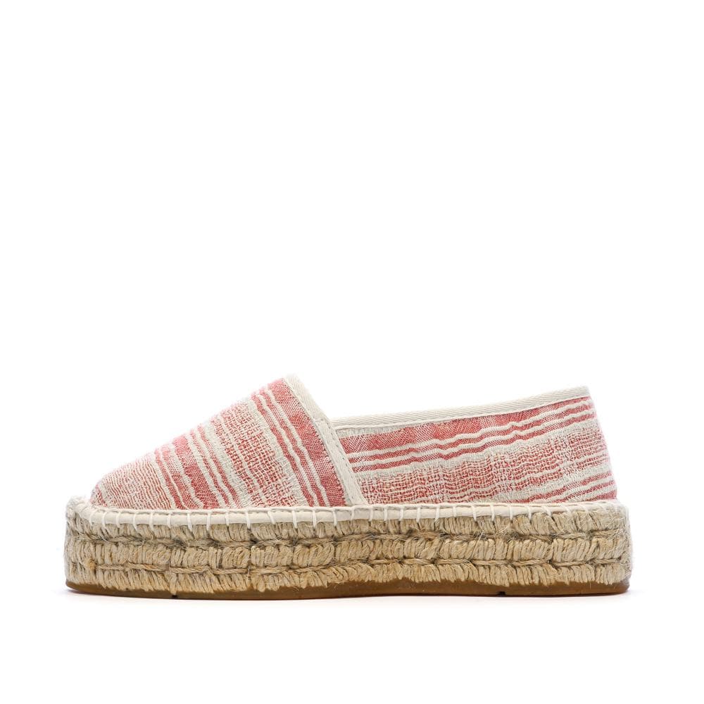 Espadrilles Blanches/Rouges Femme Pare Gabia Aduna 1