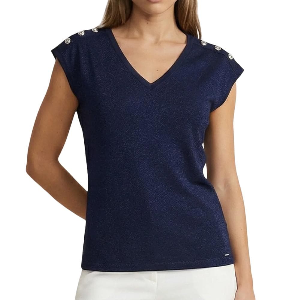 T-Shirt Marine Femme Morgan DIVALI 1