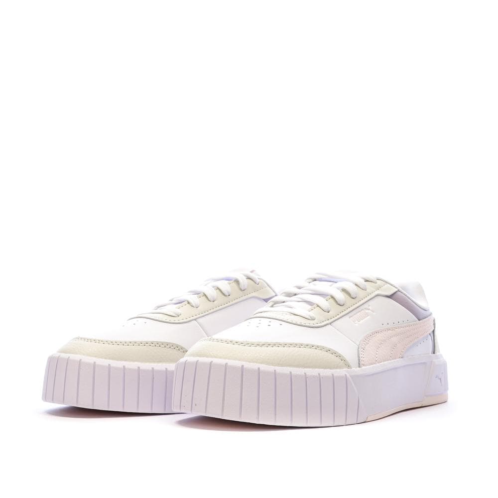 Baskets Blanches/Mauve Fille Puma Carina Mia 6