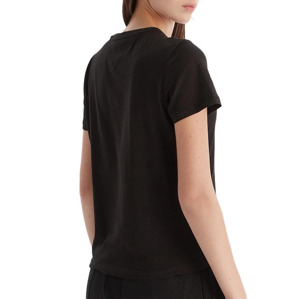 T-Shirt Noir Femme Tommy Hilfiger Linears 2