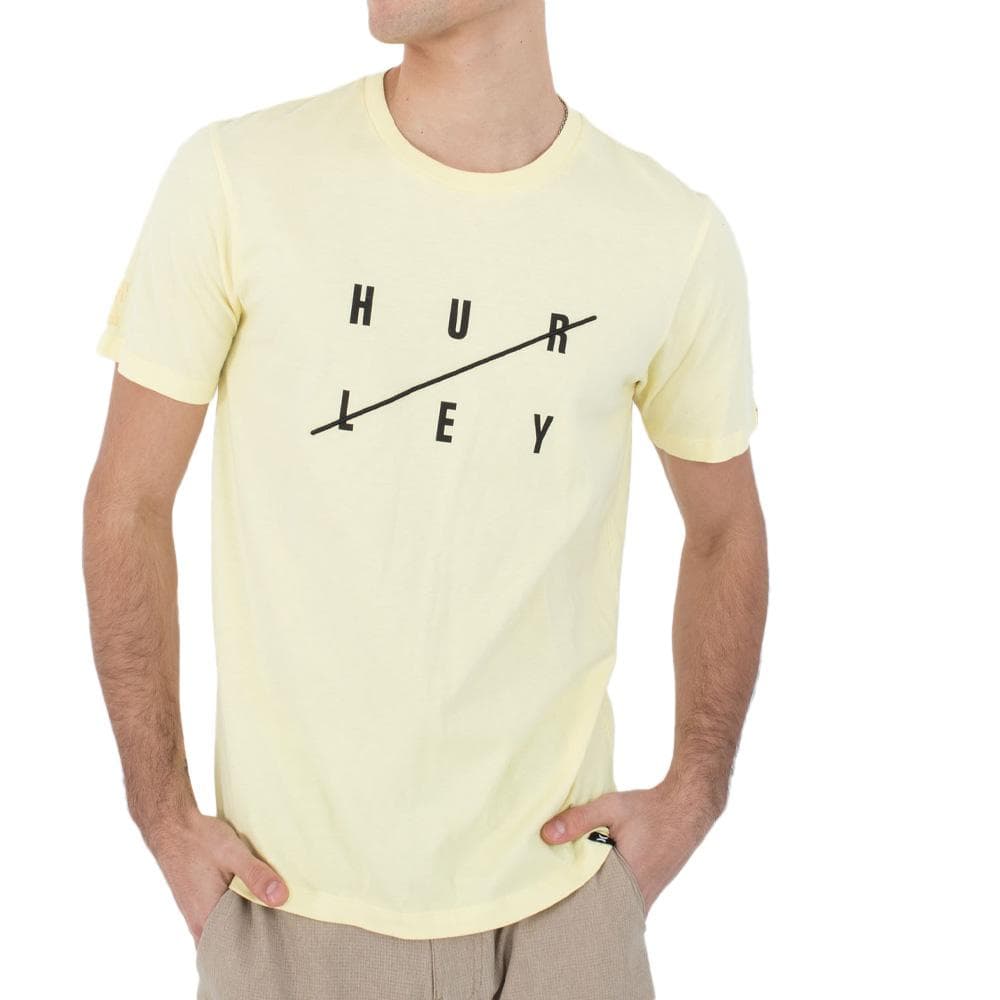 T-shirt Jaune Homme Hurley MTSEU00013 1