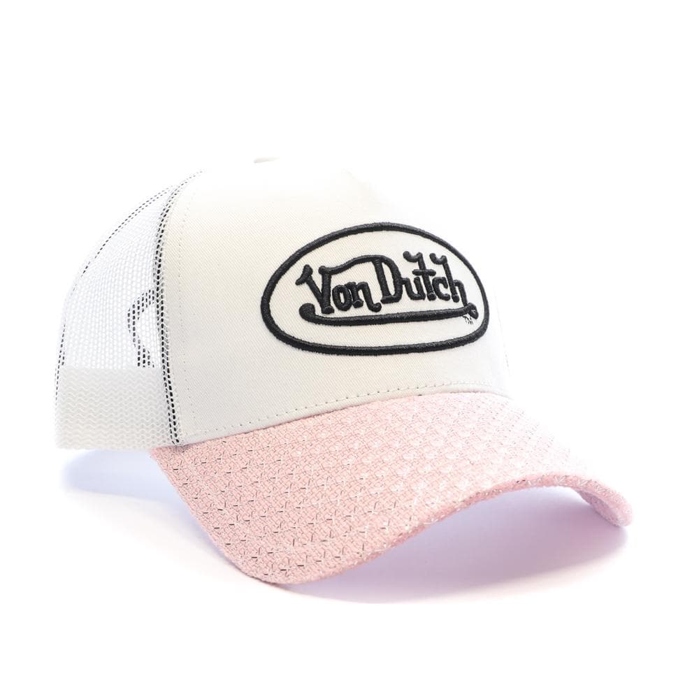 Casquette Blanc/Rose Femme Von Dutch Shinny 2