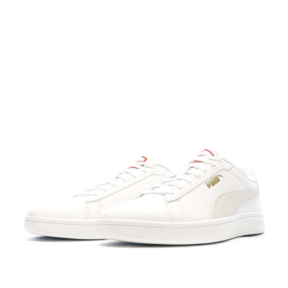 Baskets Blanches/Beiges Homme Puma Smash 3.0 6