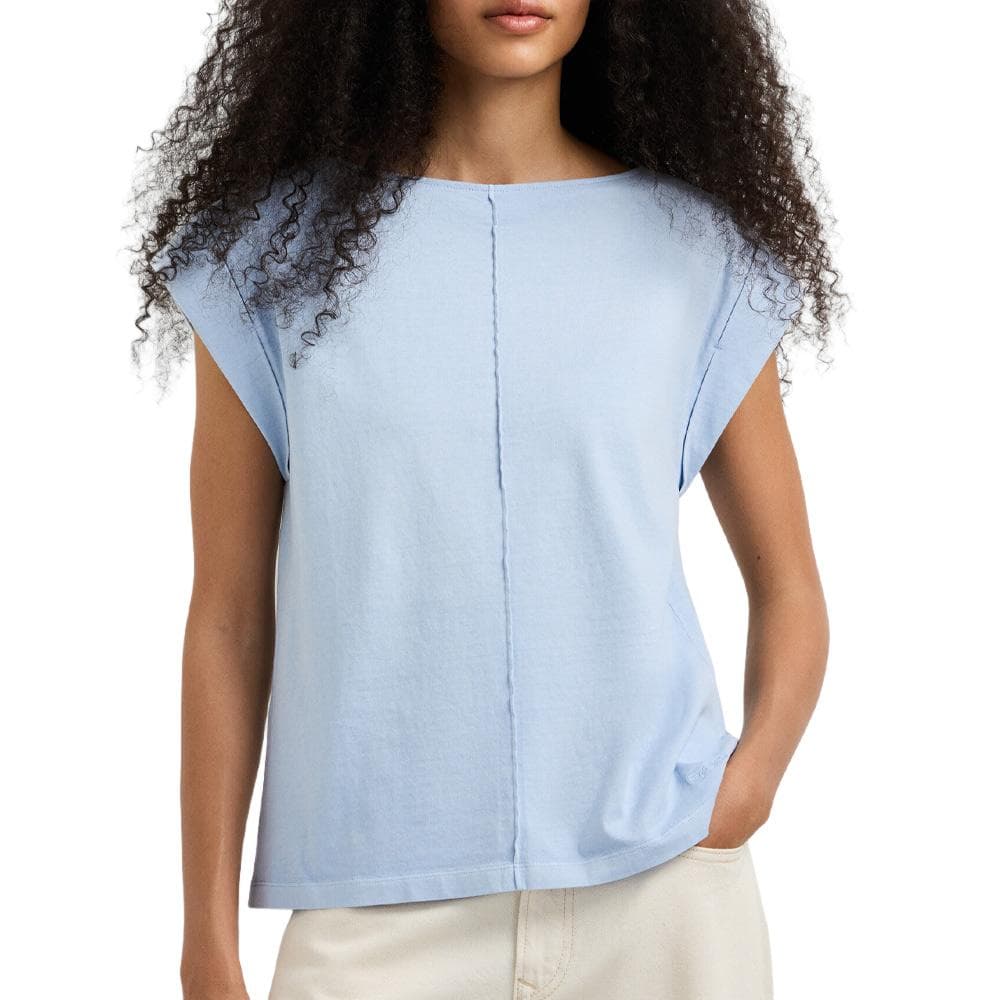 T-Shirt Bleu Femme Pepe jeans Cayetana 1