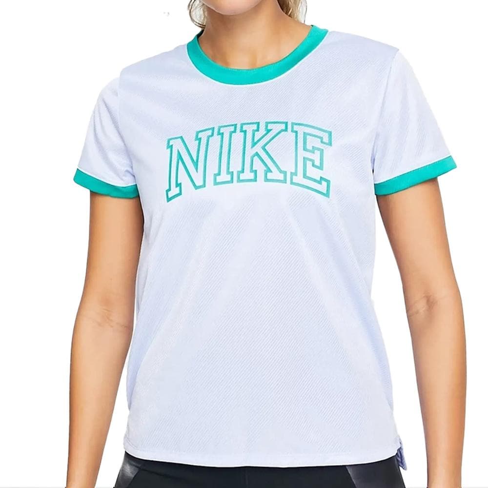 T-shirt Bleu Femme Nike Swoosh 1