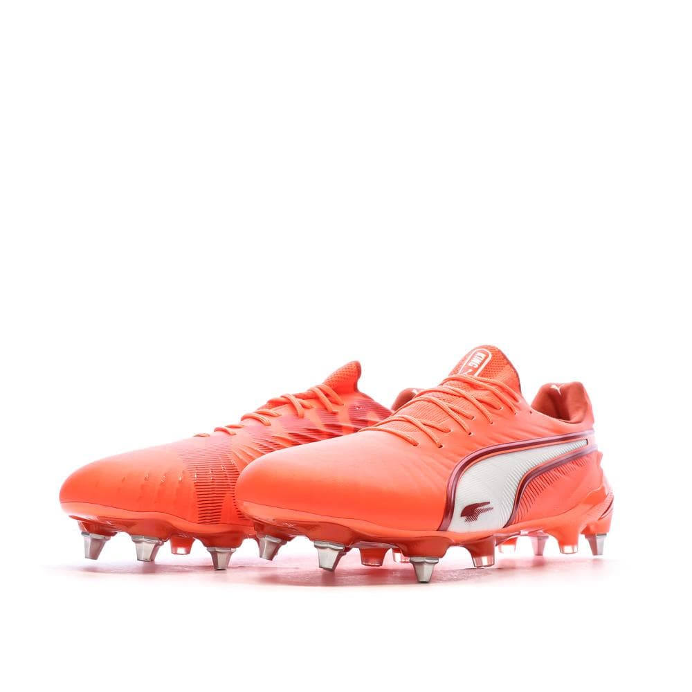 Chaussures de Foot Orange Fluo Homme Puma King Ultimate MxSG 6