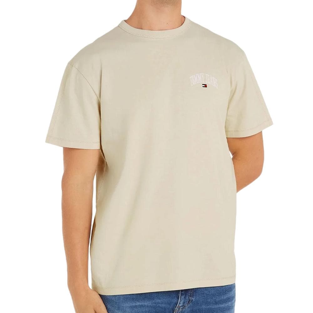 T-shirt Beige Homme Tommy Hilfiger Varsity 1