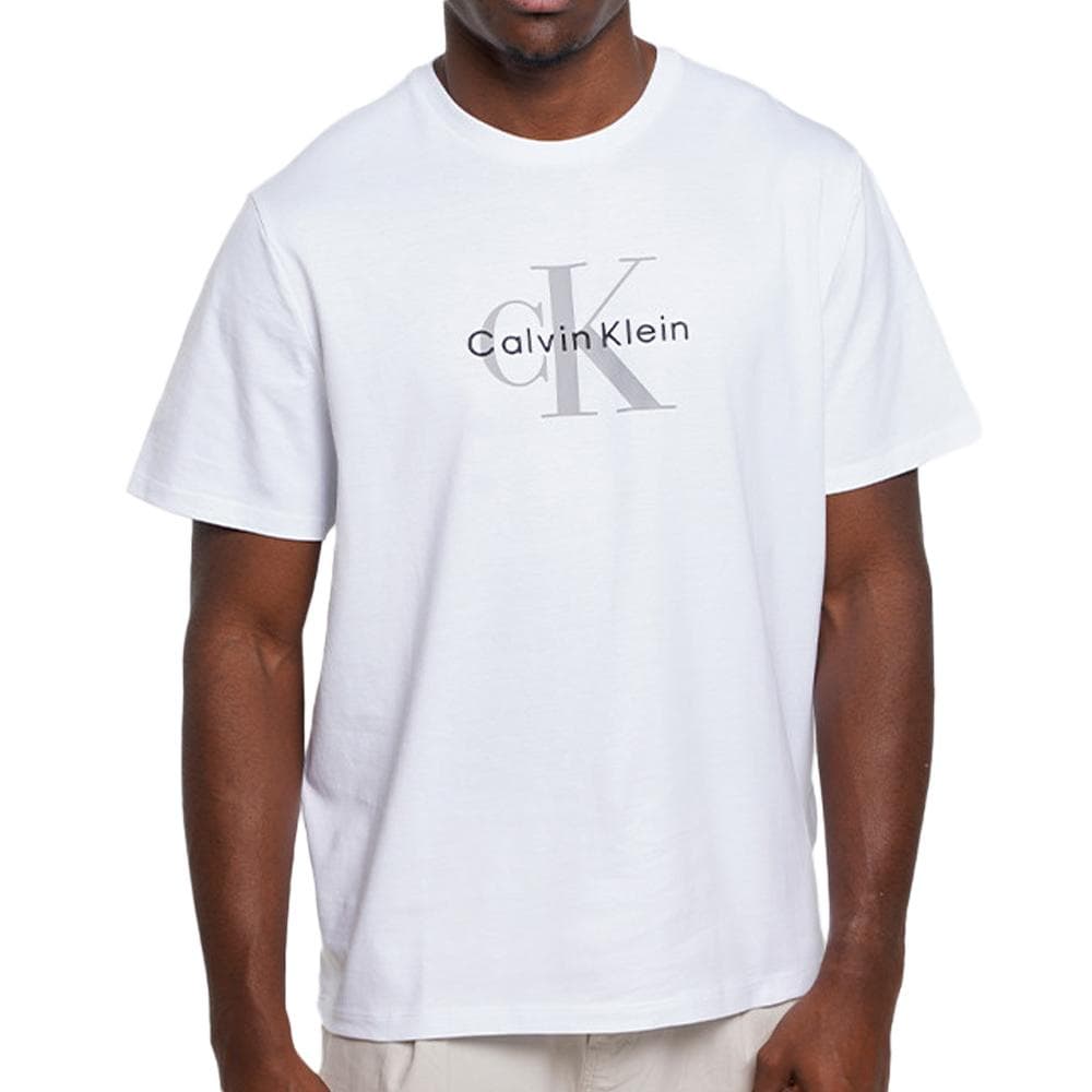 T-Shirt Blanc Homme Calvin Klein Jeans Hero 1