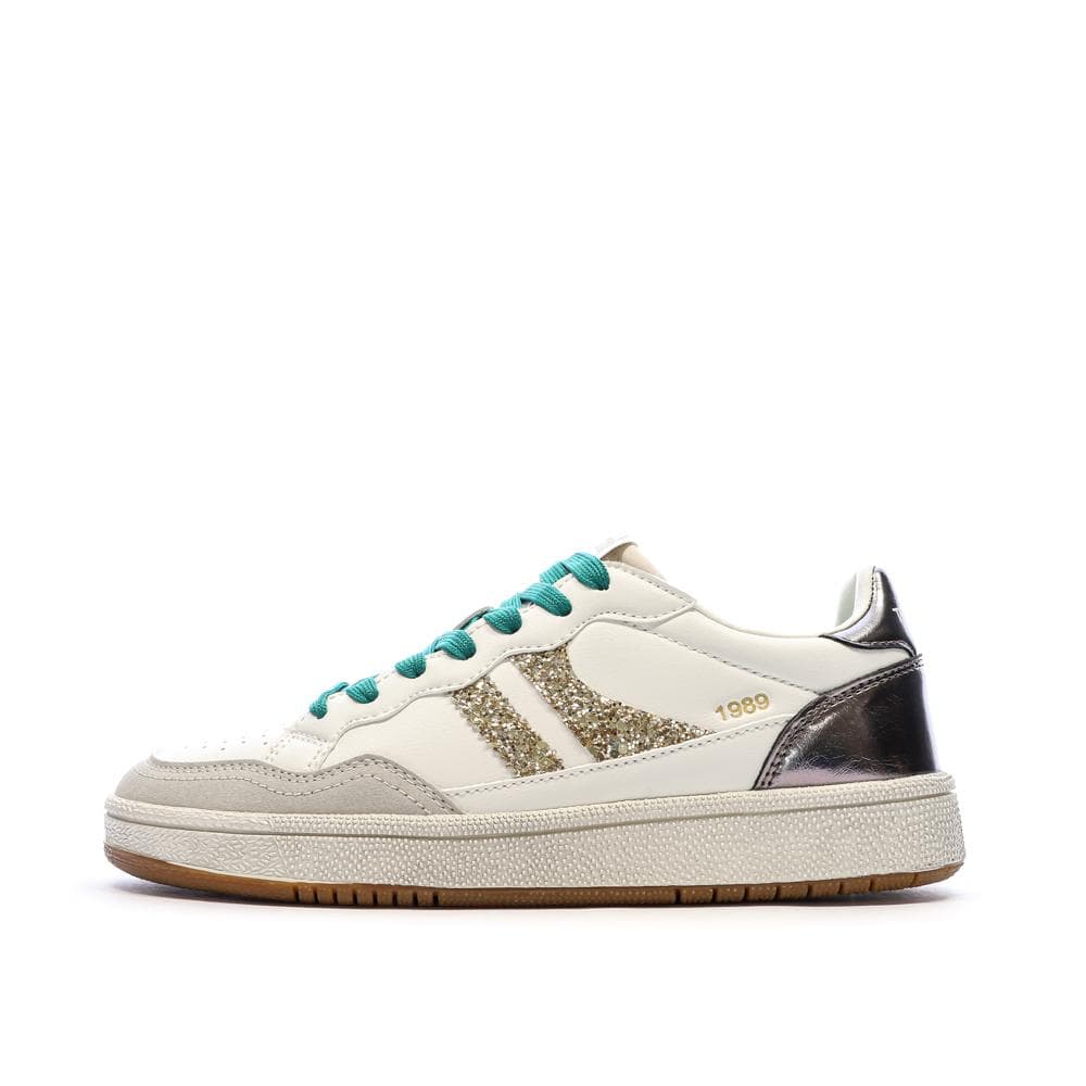 Baskets Ecru/Or Femme Teddy Smith 120598 1