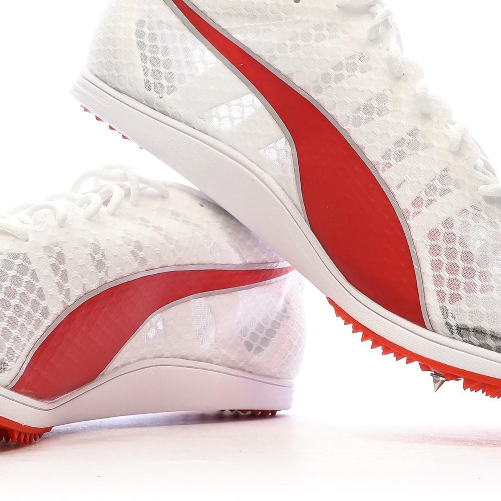 Chaussures de Sport Blanches/Rouges Homme Puma Evospeed 7