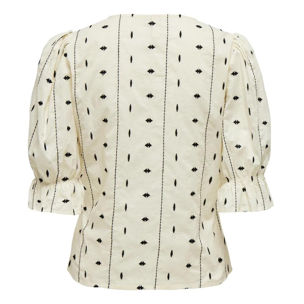 Blouse Écru/Noir Femme Only Jasmin 3