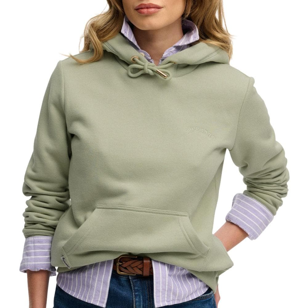 Sweat Vert Femme Superdry Essential Logo 1