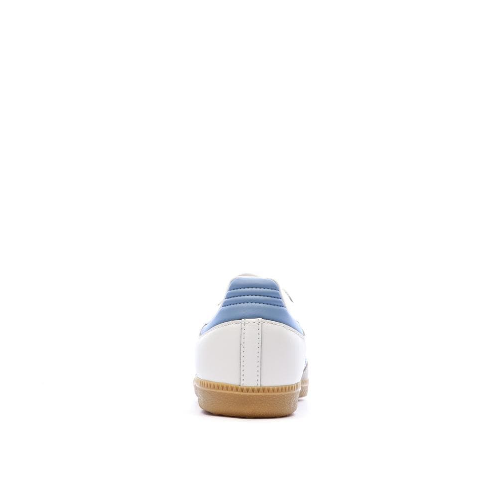 Baskets Blanc/Bleu Femme Adidas Samba 3