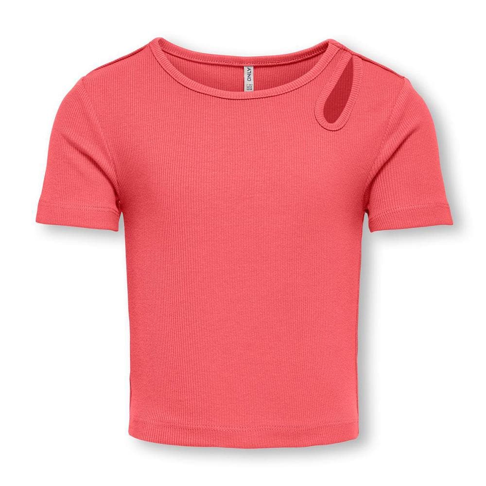 T-Shirt Rouge Fille Kids ONLY Cutout Top 1