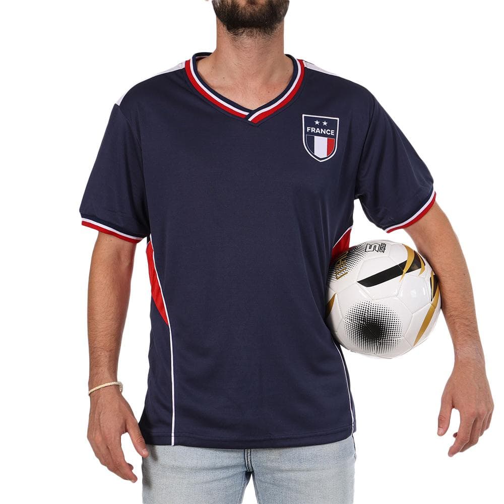 France Maillot Supporter Marine Mixte Sport Zone 1