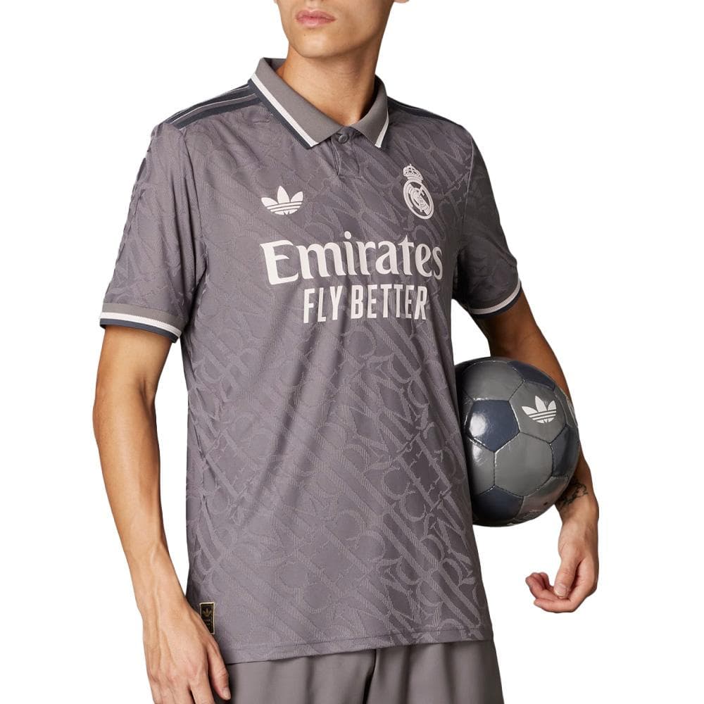 Real Madrid Maillot Authentique Third Gris Homme Adidas 24/25 1
