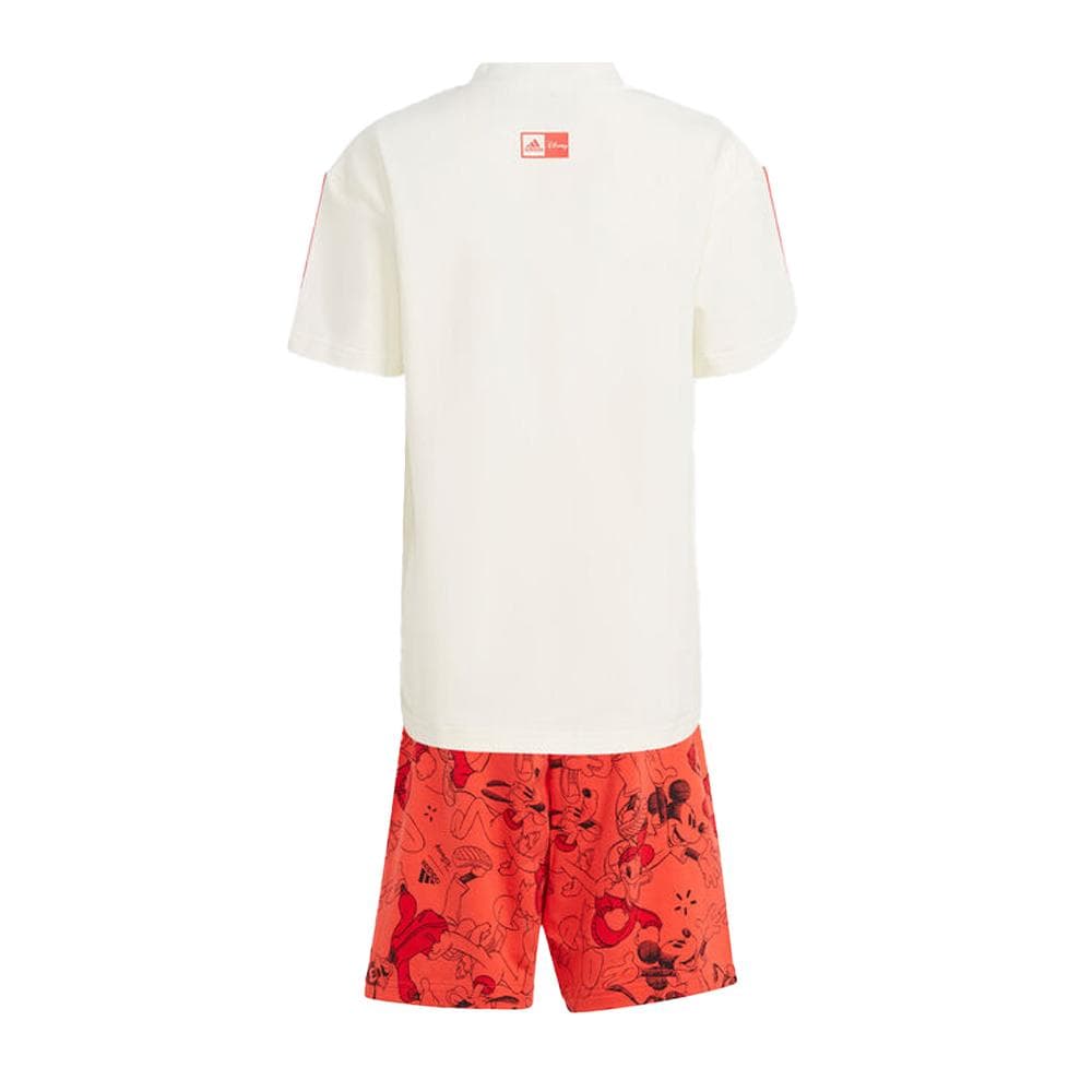 Ensemble Blanc/Rouge Garçon Adidas Lk Dy Mm T 2