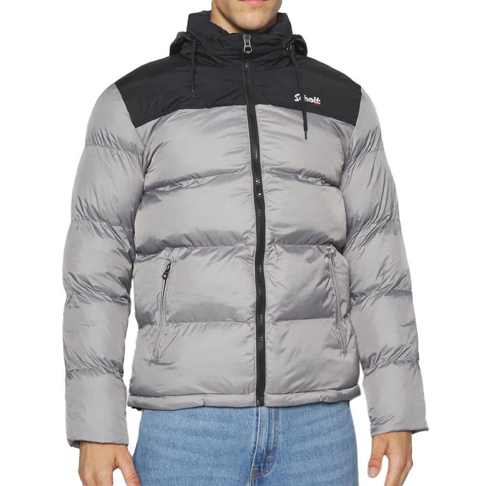 Doudoune Argent Homme Schott Utah 1