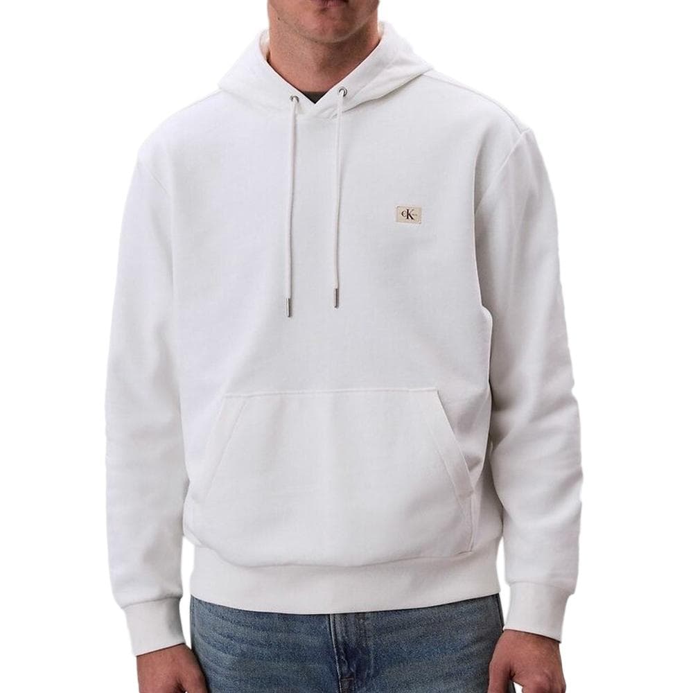 Sweat à capuche Blanc Homme Calvin Klein Jeans 350 1