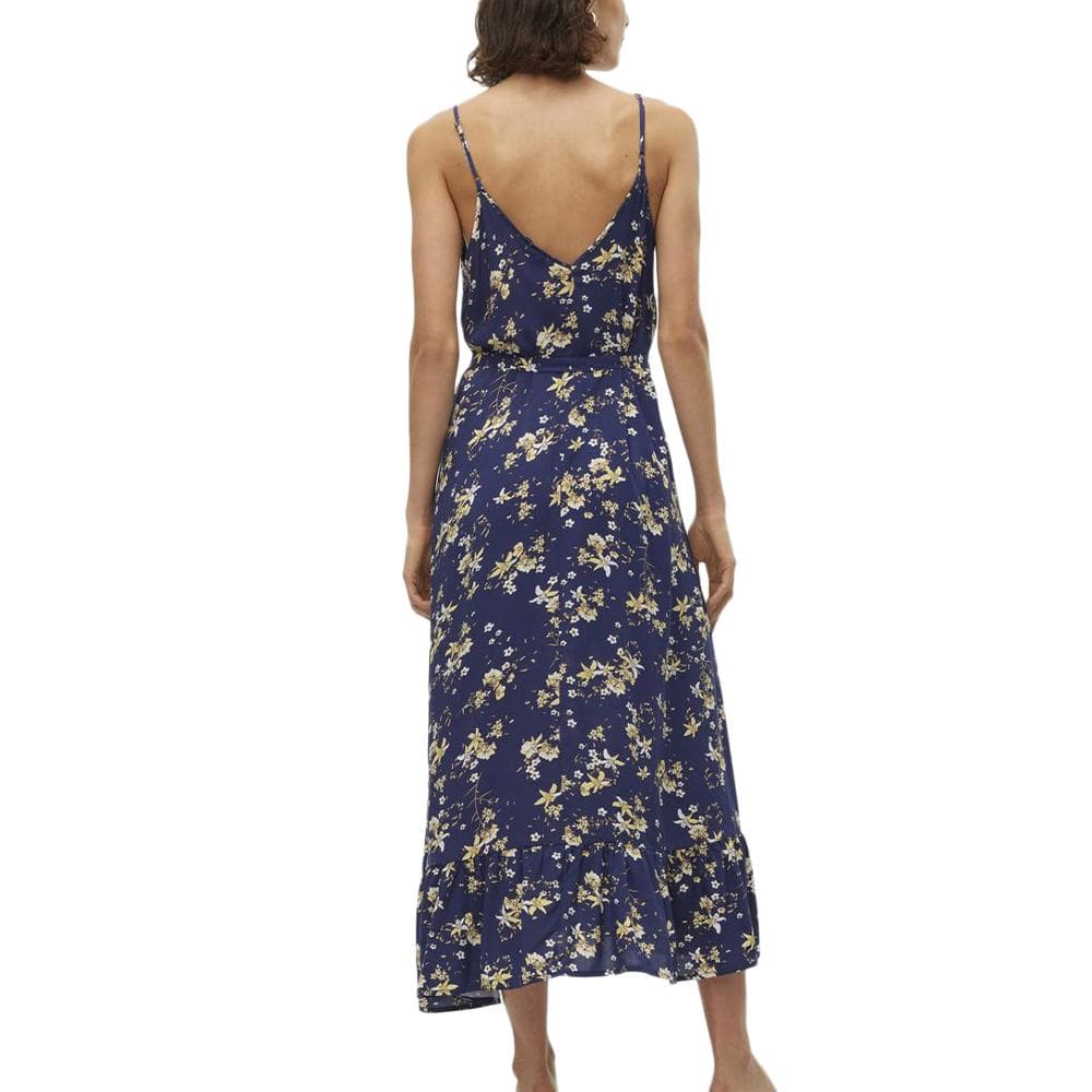 Robe Marine/Jaune à Motifs Femme Vero Moda Easy Joy 2