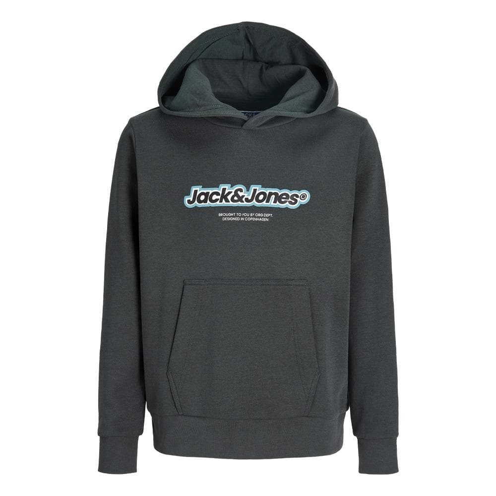 Sweat à Capuche Gris Garçon Jack & Jones Newton Branding 1