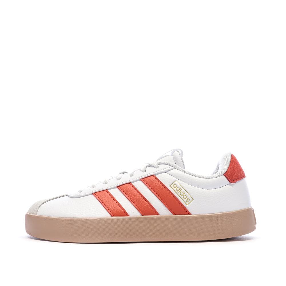 Baskets Blanches/Oranges Homme Adidas Vl Court 3.0 1