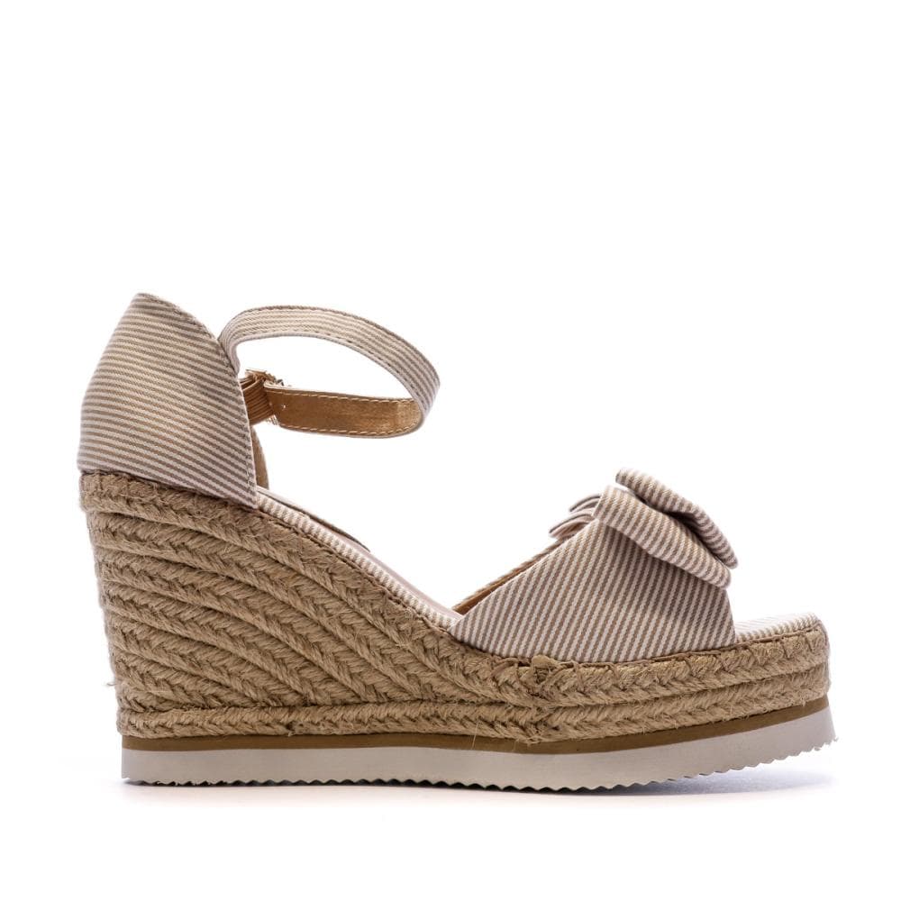 Sandales Compensées Beige Femme Beppi 2