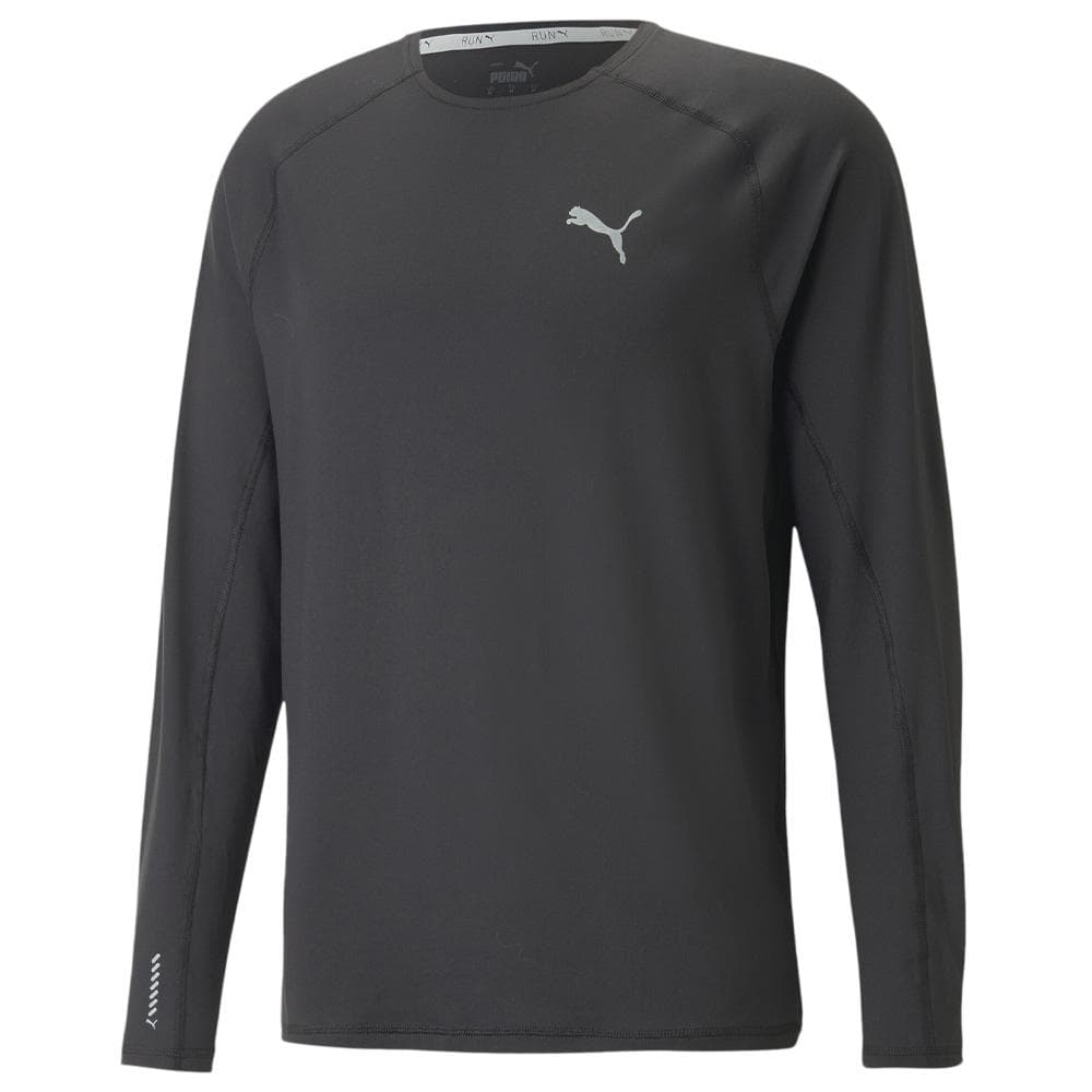 T-Shirt Manches Longues Noir Homme Puma Run Cloudspun 1