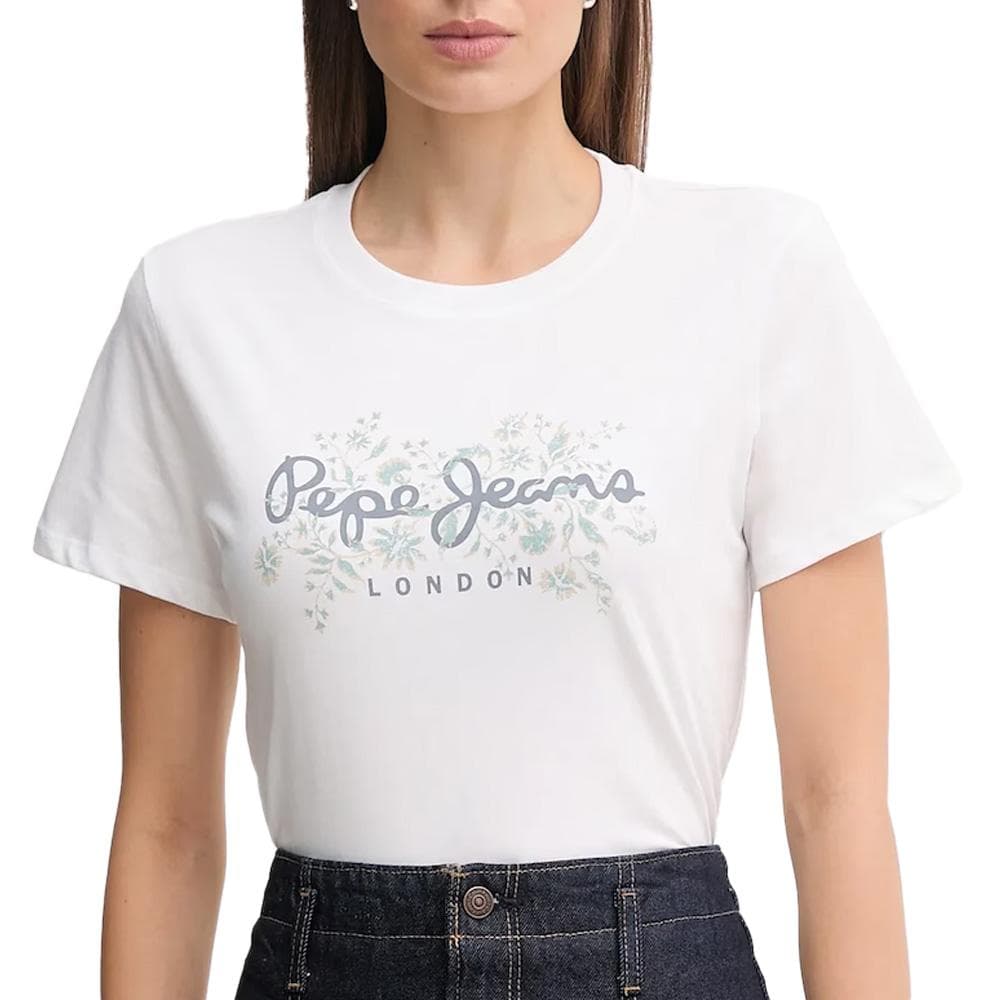 T-Shirt Blanc Femme Pepe Jeans Bero 1