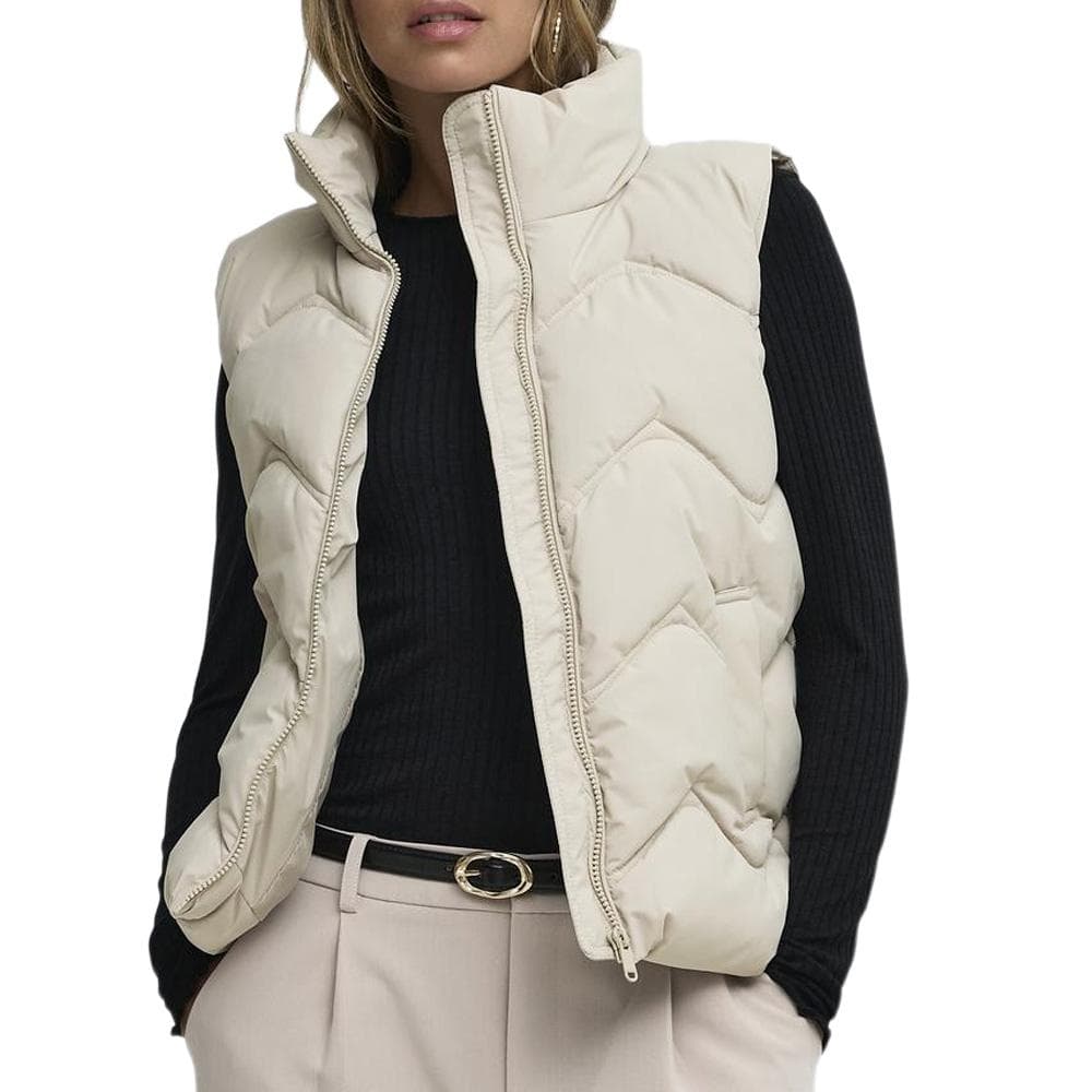 Doudoune sans manches Beige Femme JDY Power 1
