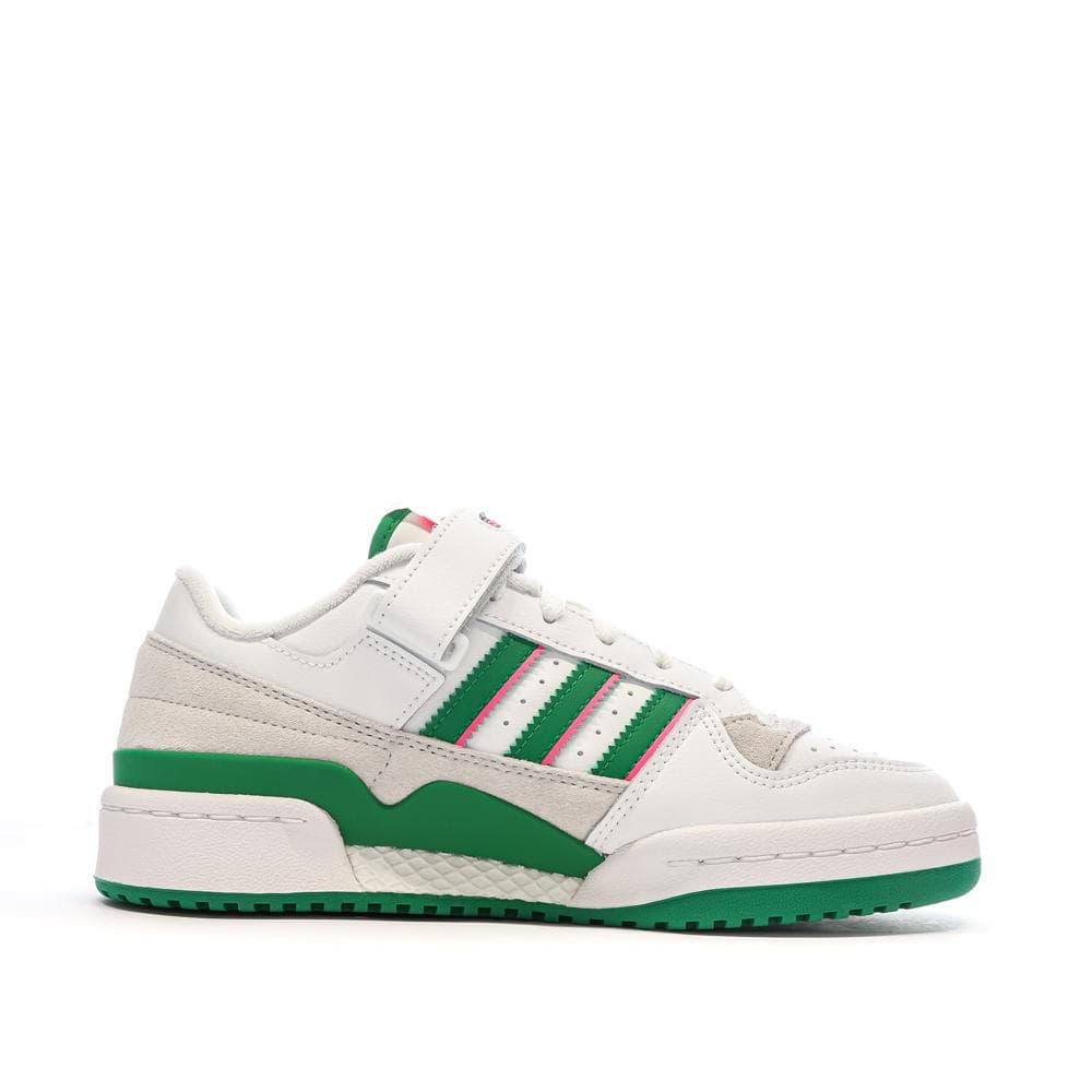 Baskets Blanches/Vertes Femme Adidas Forum Low 2