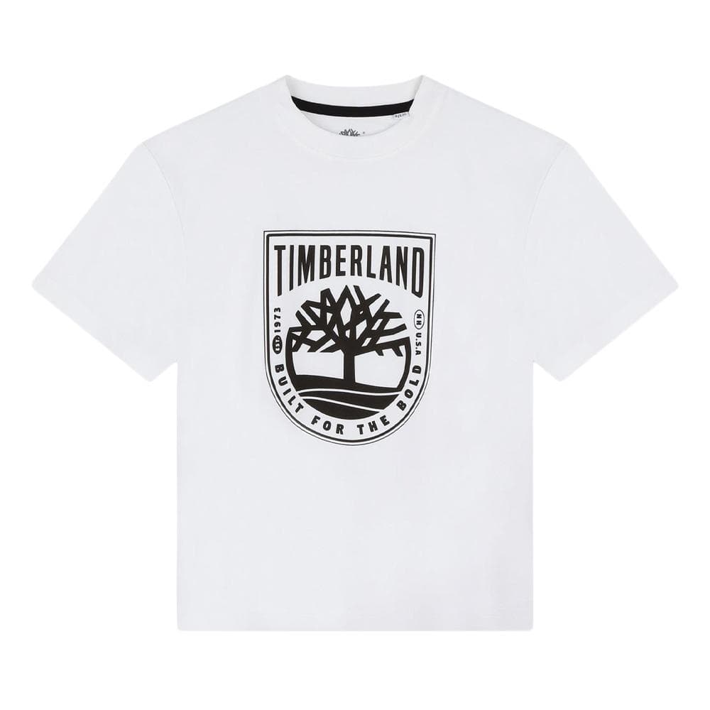 T-Shirt Blanc Garçon Timberland T60291 1