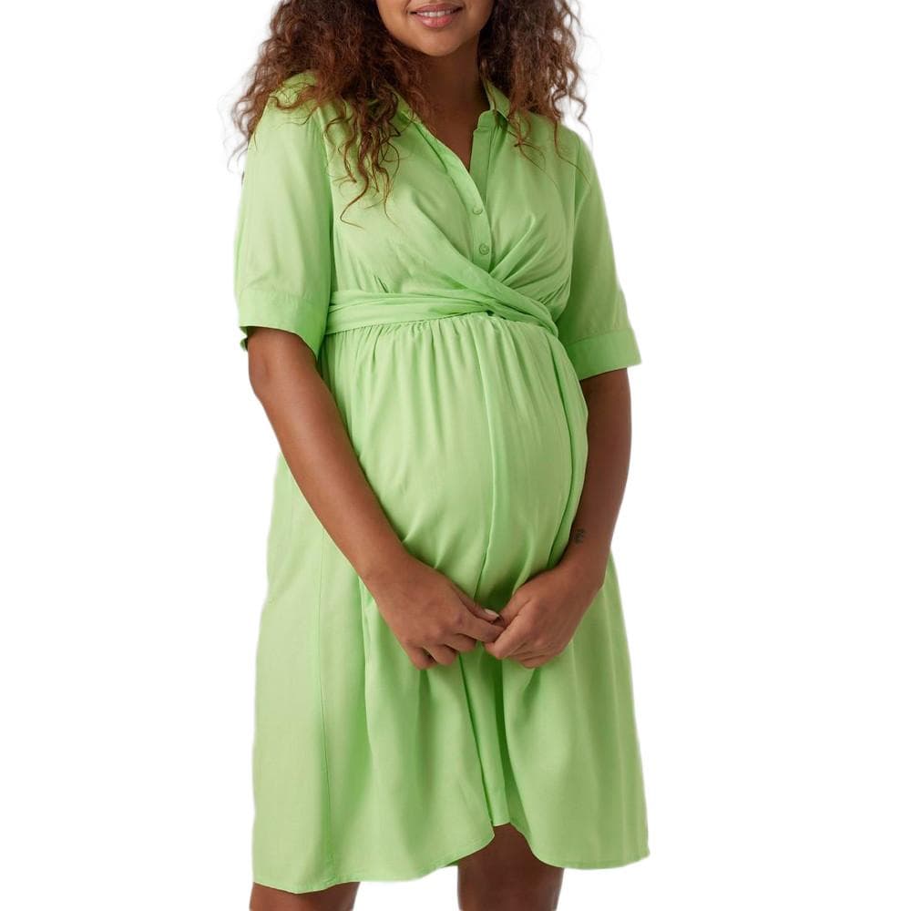 Robe de Grossesse Verte Femme Mamalicious Leline 1