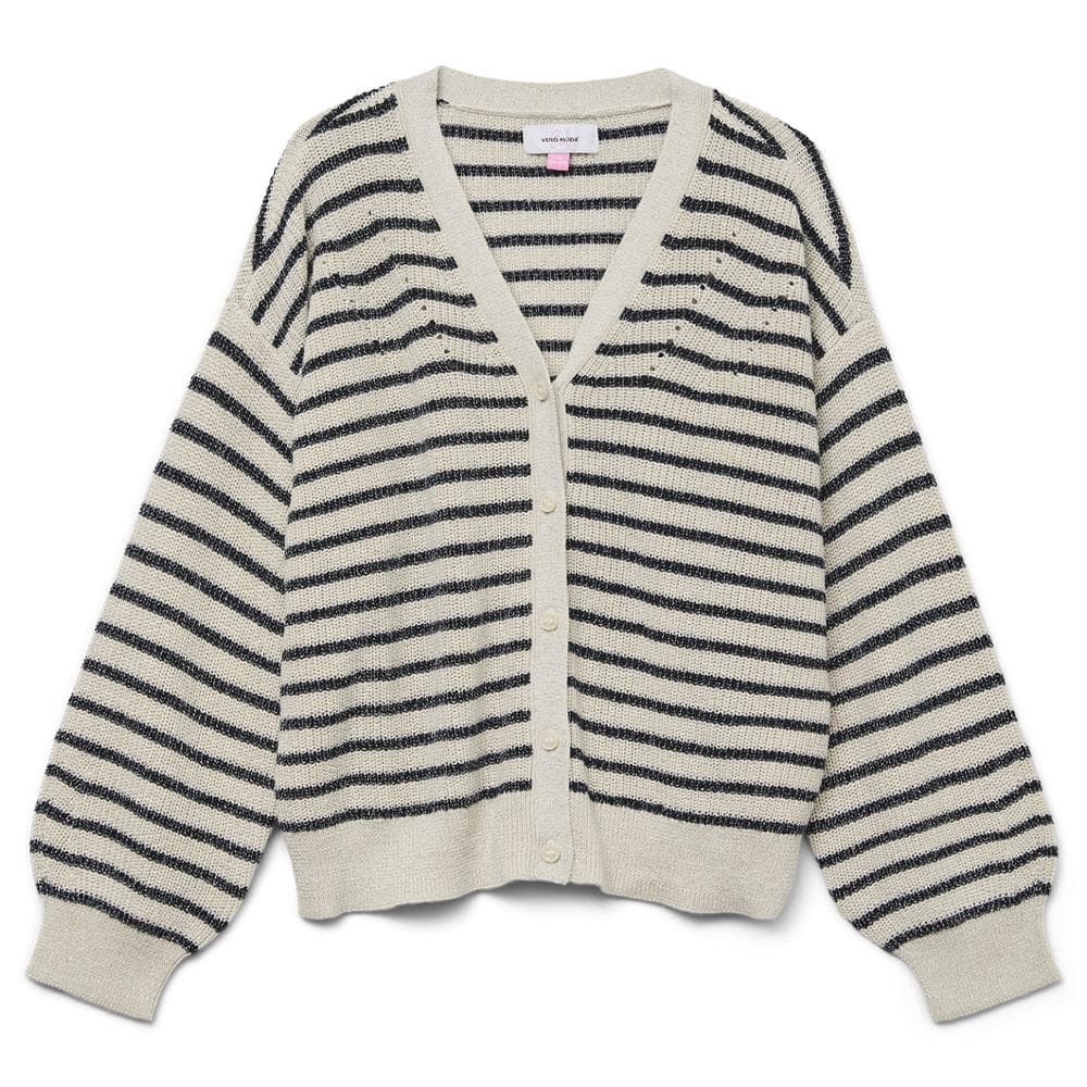 Gilet Marine/Beige à Rayures Fille Vero Moda Newlex 2