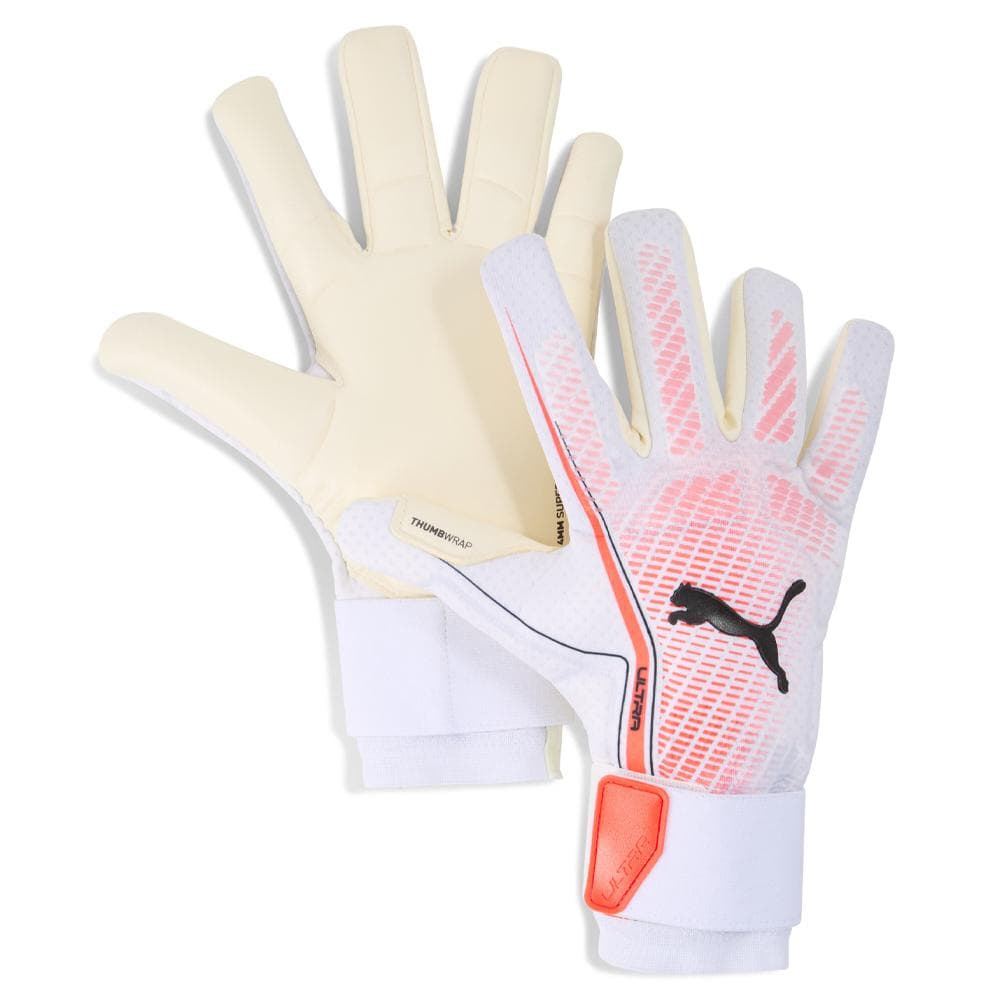 Gants de Gardien Blanc/Orange Homme Puma Ultra Ultimate Hybrid 1