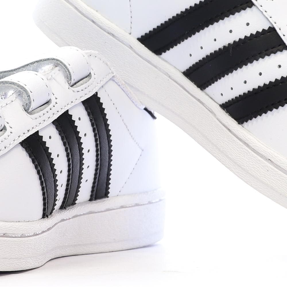 Basket Blanches/Noires Garçon Adidas Superstar 7