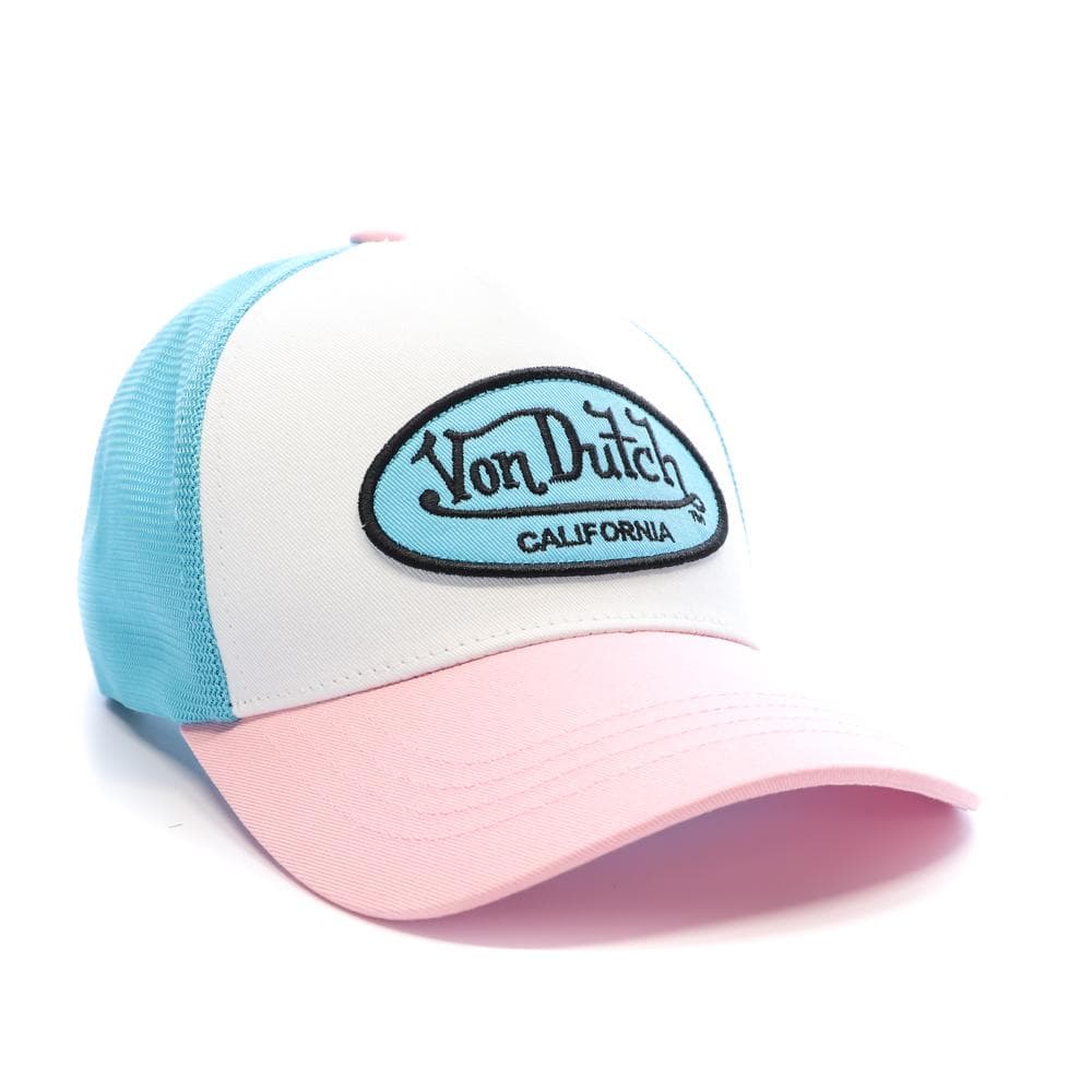 Casquette Blanc/Turquoise/Rose Homme Von Dutch Ahig 2