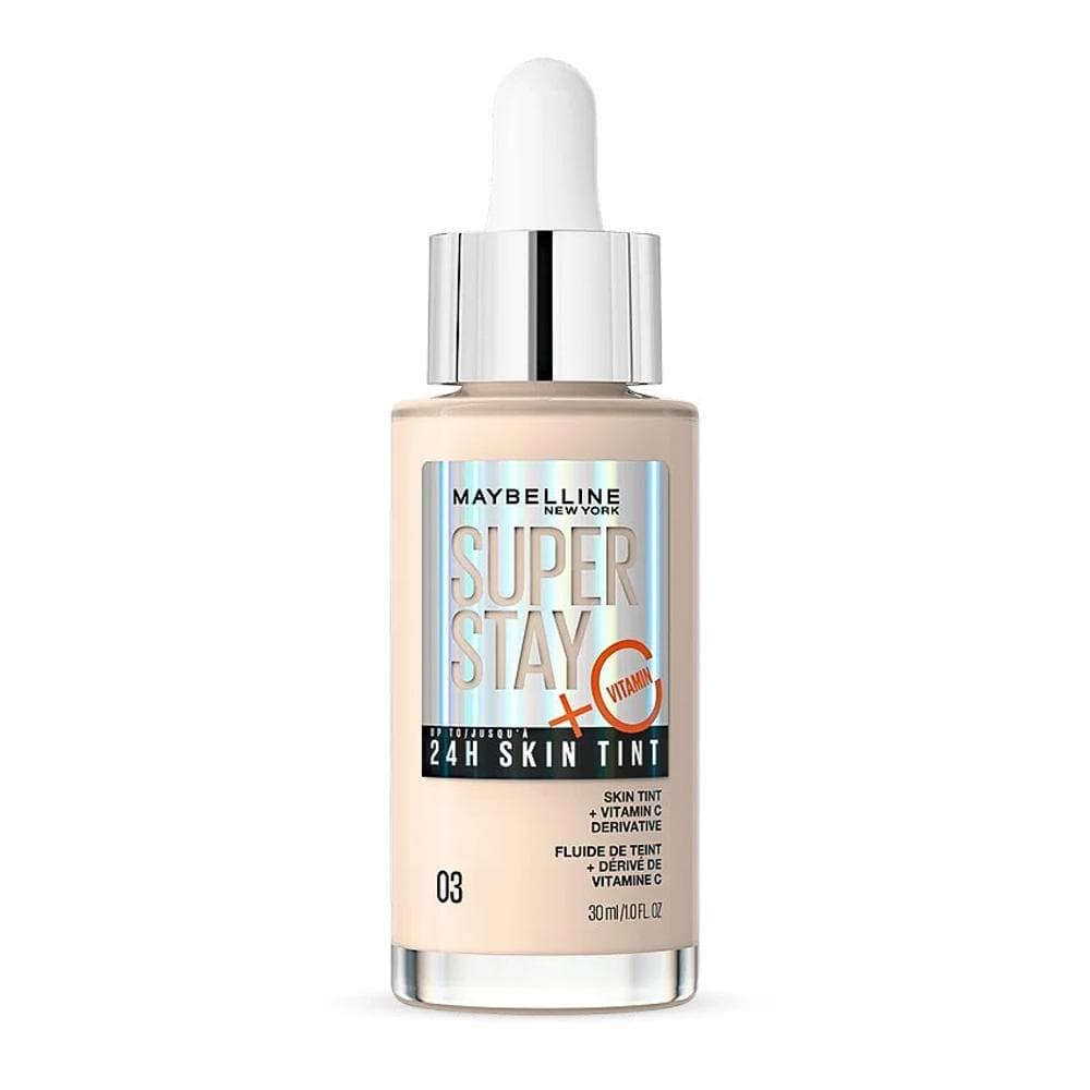 Fluide de teint 24 skin tint Super Stay Gemey Maybelline 03 1