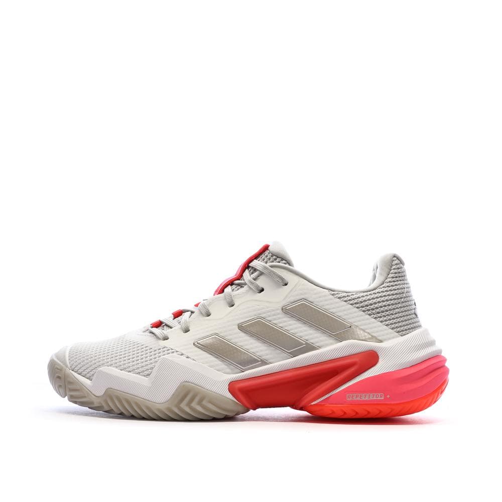 Chaussures de tennis Blanches/Roses Femme Adidas Barricade 1