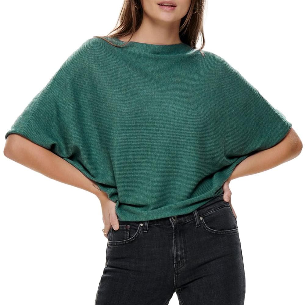 Pull Vert foncé manches 3/4 Femme JDY New Behave 1