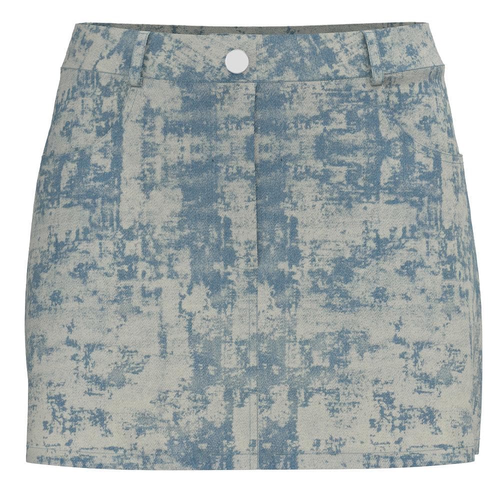 Jupe en jean Courte Bleu Femme Pieces Denim 1