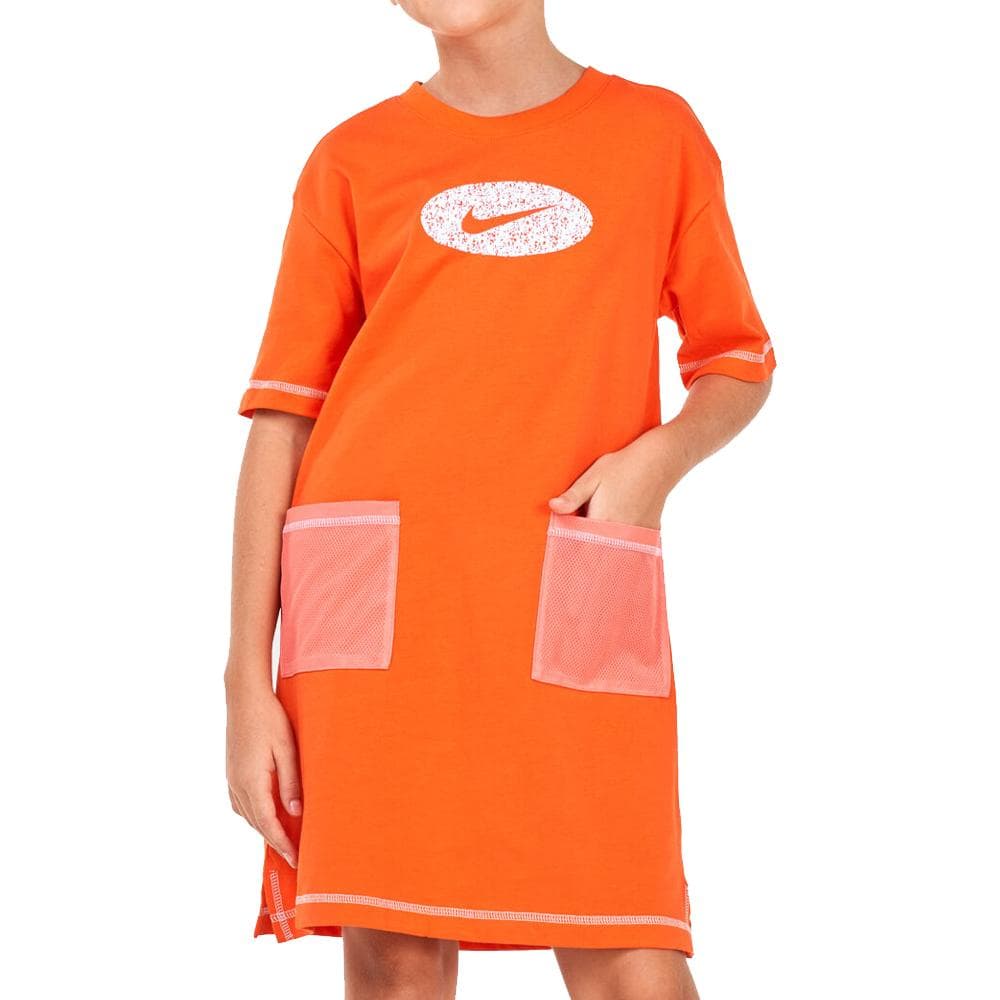 Robe Orange Fille Nike Dress 1