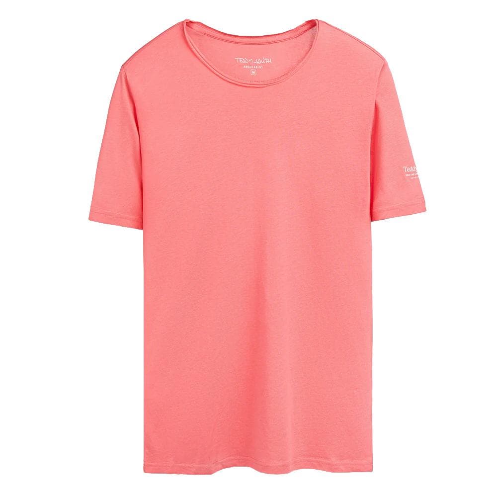 T-shirt Rose Homme Teddy Smith T-geo 1