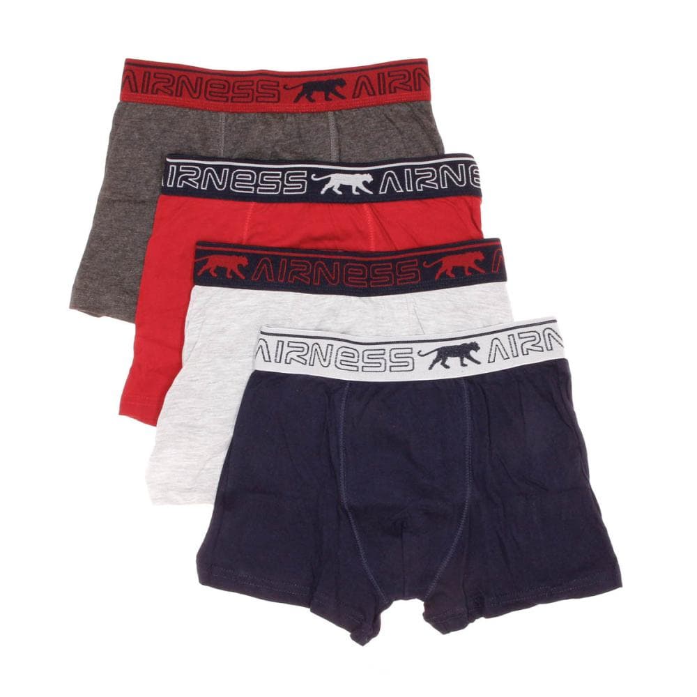 X4 Boxers Marine/Blanc/Rouge Garçon Airness Red 1
