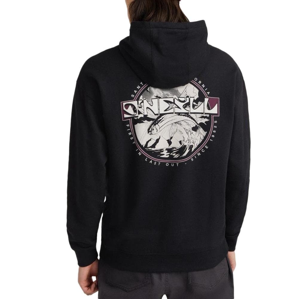 Sweat à Capuche Noir Homme O'Neill Aguazul 2