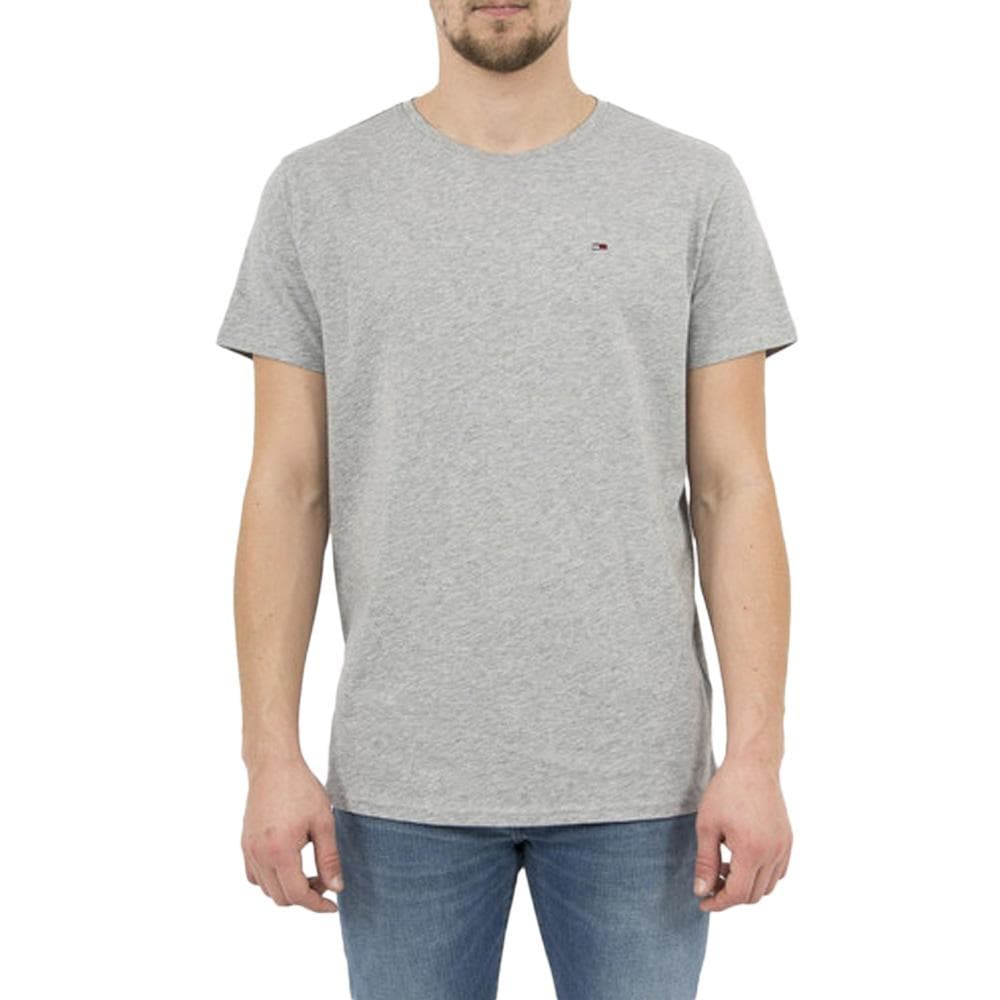 T-Shirt Gris Homme Tommy Hilfiger Slim Jersey 3