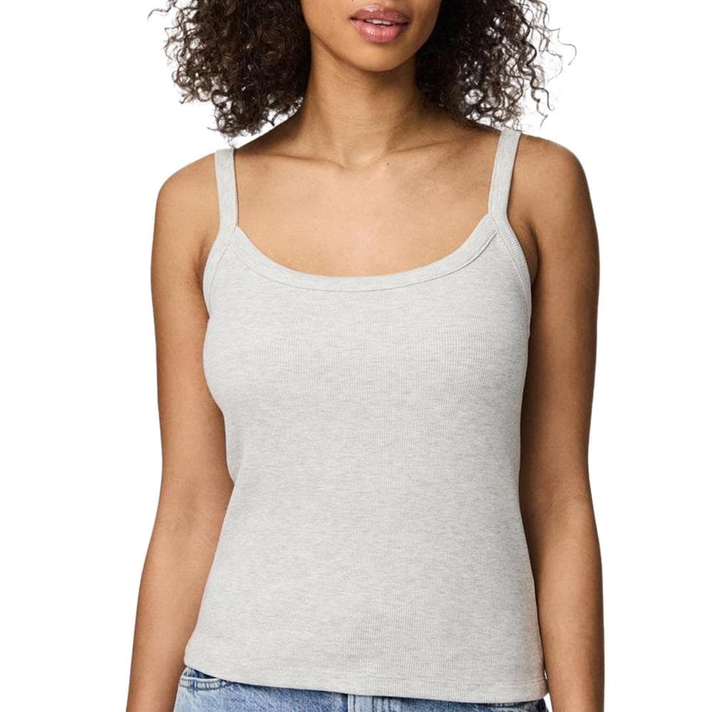 Débardeur Gris Femme Pieces Pcmay 1