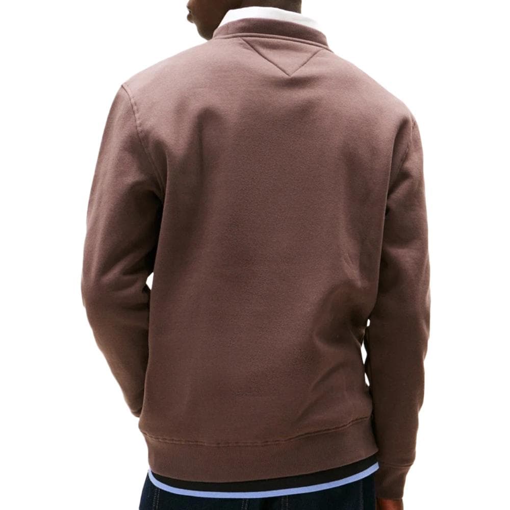 Sweat Marron Homme Tommy Hilfiger Linear Crew 2