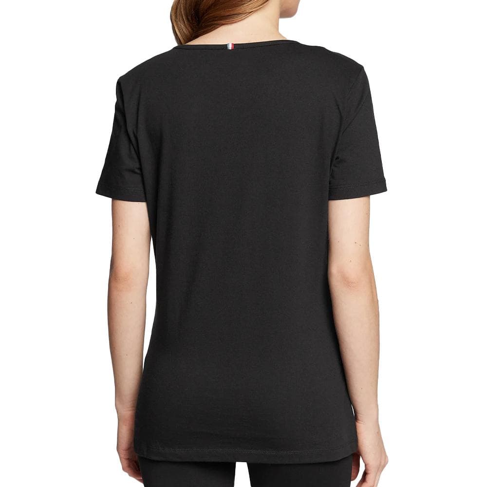T-shirt Noir Femme Le Coq Sportif Ess Tee Ss Col 2